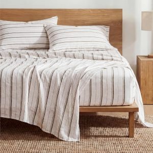 Bedsure Striped Sheets Queen Size