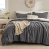 Bedsure Waffle Comforter Set Twin
