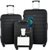 Wrangler Smart Spinner Hardside Luggage 3-Piece Set 