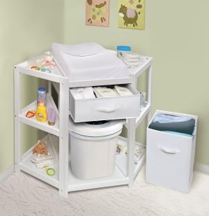 Badger Basket Corner Baby Changing Table