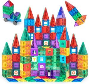 Magnetic Tiles for Kids 150-Piece Set
