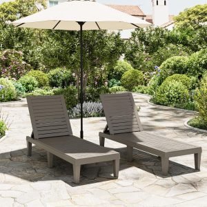 Patio Chaise Lounge Set of 2 