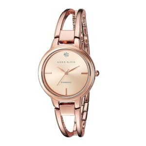 Anne Klein Women’s Genuine Diamond Dial Bangle Watch