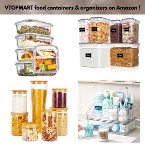 VTOPMART food containers & organizers on Amazon !