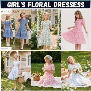 Girl’s Floral Dressess !