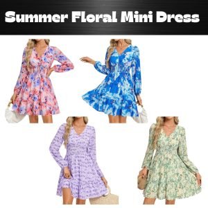 Summer Floral Mini Dress  2026 