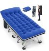 Folding Camping Cot with 2 Sided Mattress At Walmart !!