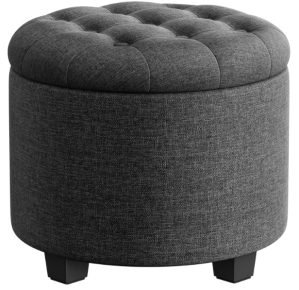 SONGMICS Round Ottoman