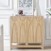LEFHDA Geometric Pattern Design Sideboard Buffet Cabinet