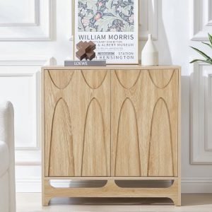 LEFHDA Geometric Pattern Design Sideboard Buffet Cabinet