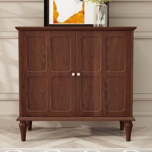 CBJCBJ 31.4″Mid Century Modern Sideboard Buffet Cabinet