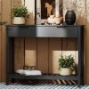Black Narrow Console Table