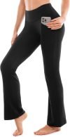 Flare Leggings for Women with Pockets