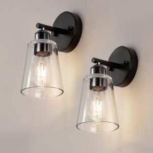 4 Inch Brushed Black Bathroom Light Fixtures