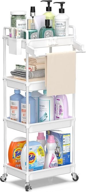 rRolling Storage Cart, 4-Tier