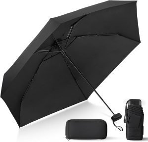 Compact Travel Umbrella with Case