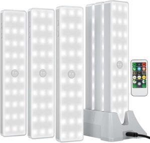 6-Pcs Rechargeable Under Cabinet Lights 
