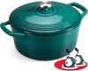 5.5QT Enameled Cast Iron Dutch Oven with Lid