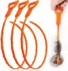 3 Pack 25 Inch Hair Snake Hair Drain Clog Remover