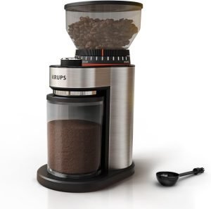 Flat Burr Electric Coffee Grinder 