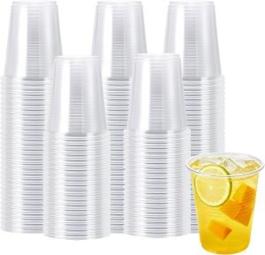 100 Pack 5 oz Clear Plastic Cups