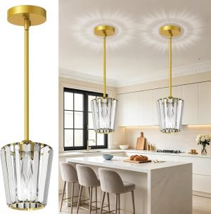 2-Pack Crystal Pendant Lights