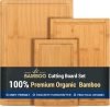3-piece Bamboo Cutting Boards for Kitchen