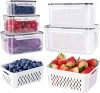 5-Piece Large Fruit Storage Containers 