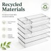 10 Pack Large Clear Plastic Organizer Bins