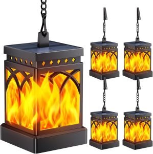 4 Pack Solar Lanterns Outdoor Waterproof