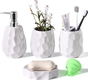 Ceramic Bathroom Accessories Set 4 PCS