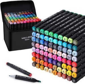 80 Colors Alcohol Markers