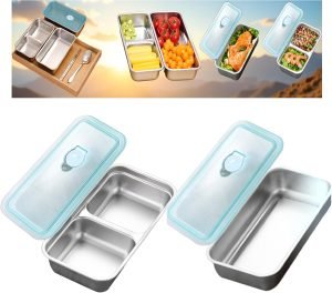 Stainless Steel Snack Containers with Lids