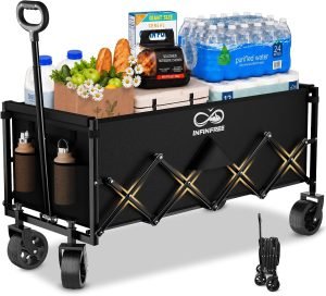 34-Inch Extra Long Foldable Wagon