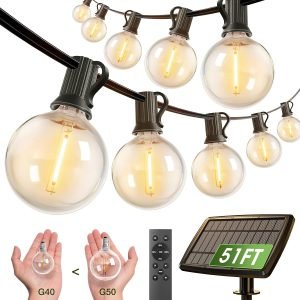50Ft Solar String Lights