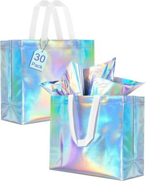 30-Pack Reusable Gift Bags 