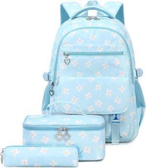 School Backpack & Lunch Bag Set for Girls