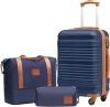 Coolife 3-Piece Luggage Set 