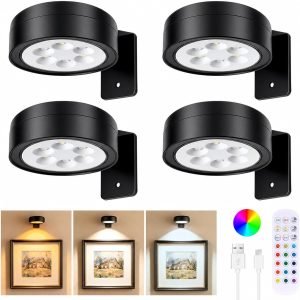 4-Pack Picture Lights for Wall