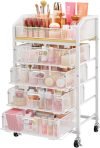 Makeup Organizer Cart with 4 Drawers 