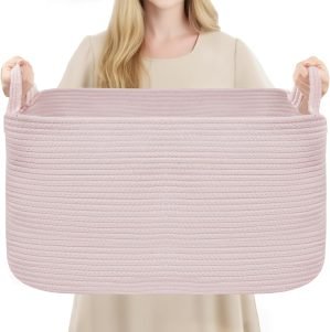 Woven Rope Laundry Hamper Basket