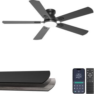 52 Flush Mount Ceiling Fan with Lights 