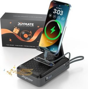 Charging Phone Stand with Bluetooth Speaker