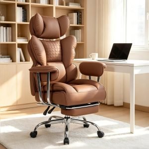 Office Desk Chair with Footrest