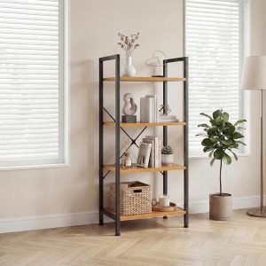 4 Tiers Open Bookshelf