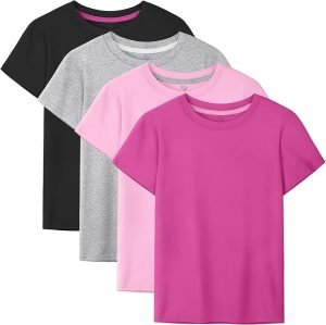 Girls Cotton Short Sleeve T-Shirts