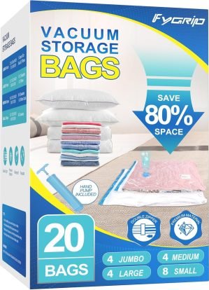 Vacuum Storage Bags with Hand Pump 