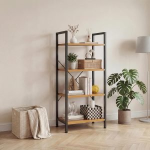 4-Tier Open Bookshelf 