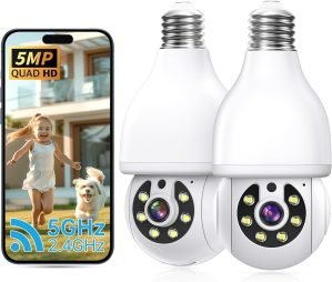 2K Light Bulb Security Camera