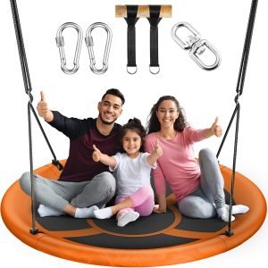 43 inch Saucer Tree Swing for Kids Adult
